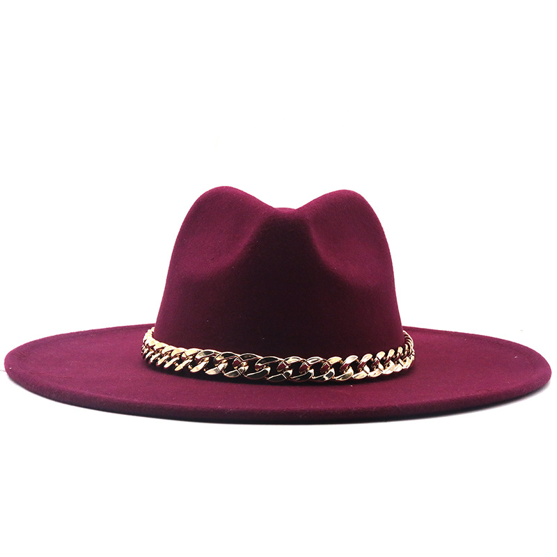 Sombrero De Jazz De Cadena De Lana De Moda display picture 2