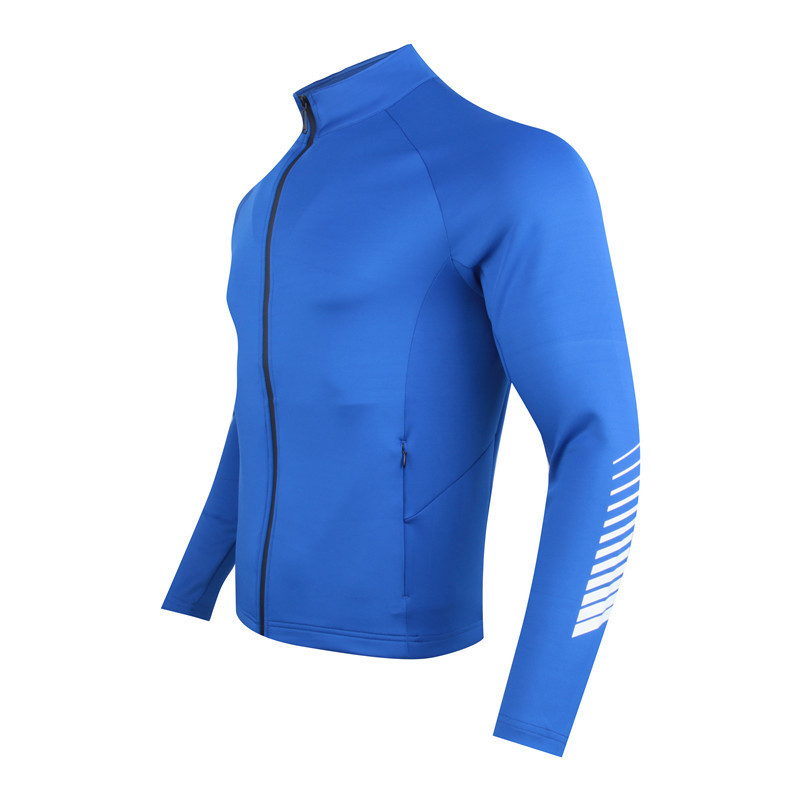 Vêtements pour hommes Automne et Hiver Veste de course à manches longues à séchage rapide Tenue de sport Vêtements d'entraînement de groupe Vêtements de travail Uniformes d'achat groupé_voghion.com