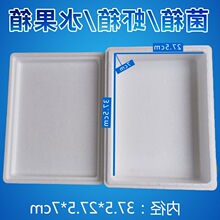 矮扁平泡沫箱球盖菇菌箱礼盒箱海鲜保温箱泡沫包装快递食品包装盒