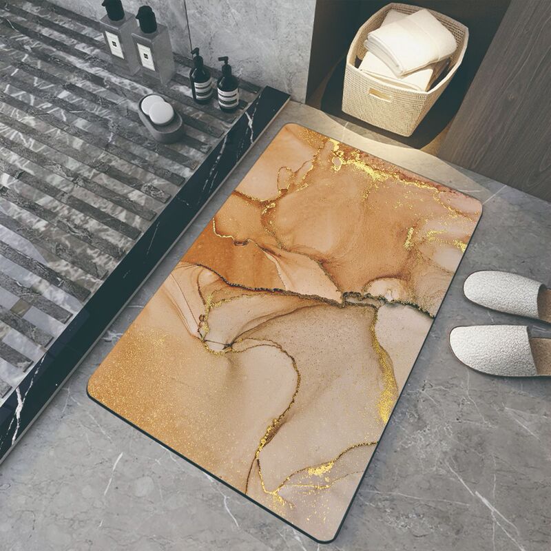 Simple diatom mud floor mat bathroom absorbent non-slip mat bathroom quick-drying mat stain-resistant door mat wholesale