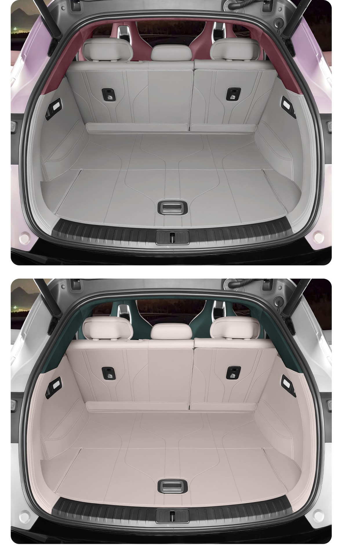 Suitable for Xiaomi Yu7 Trunk Mat, Fully Surrounded Leather Dust-Proof Trunk Mat, Special Car Interior Accessories
