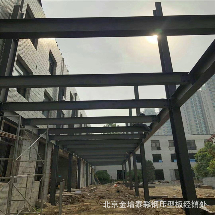 Beijing color steel Steel structure workshop workshop engineering install Manufactor a steel bar construction site Temporary Cold storage Attic Storehouse