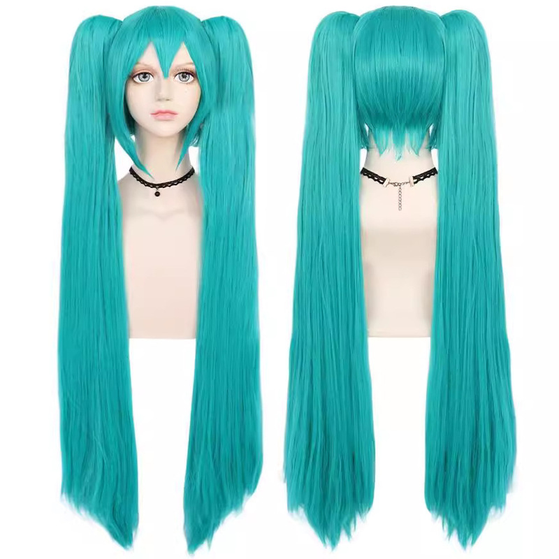 Cross-border cosplay wig lake blue first sound future wig cartoon wig factory in stock direct wholesale Cross-border cosplay wig lake blue first sound future wig cartoon wig factory in stock direct wholesale