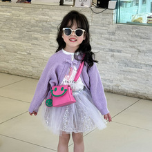 可爱笑脸女童包包洋气百搭儿童单肩包创意造型儿童包包女童斜挎包