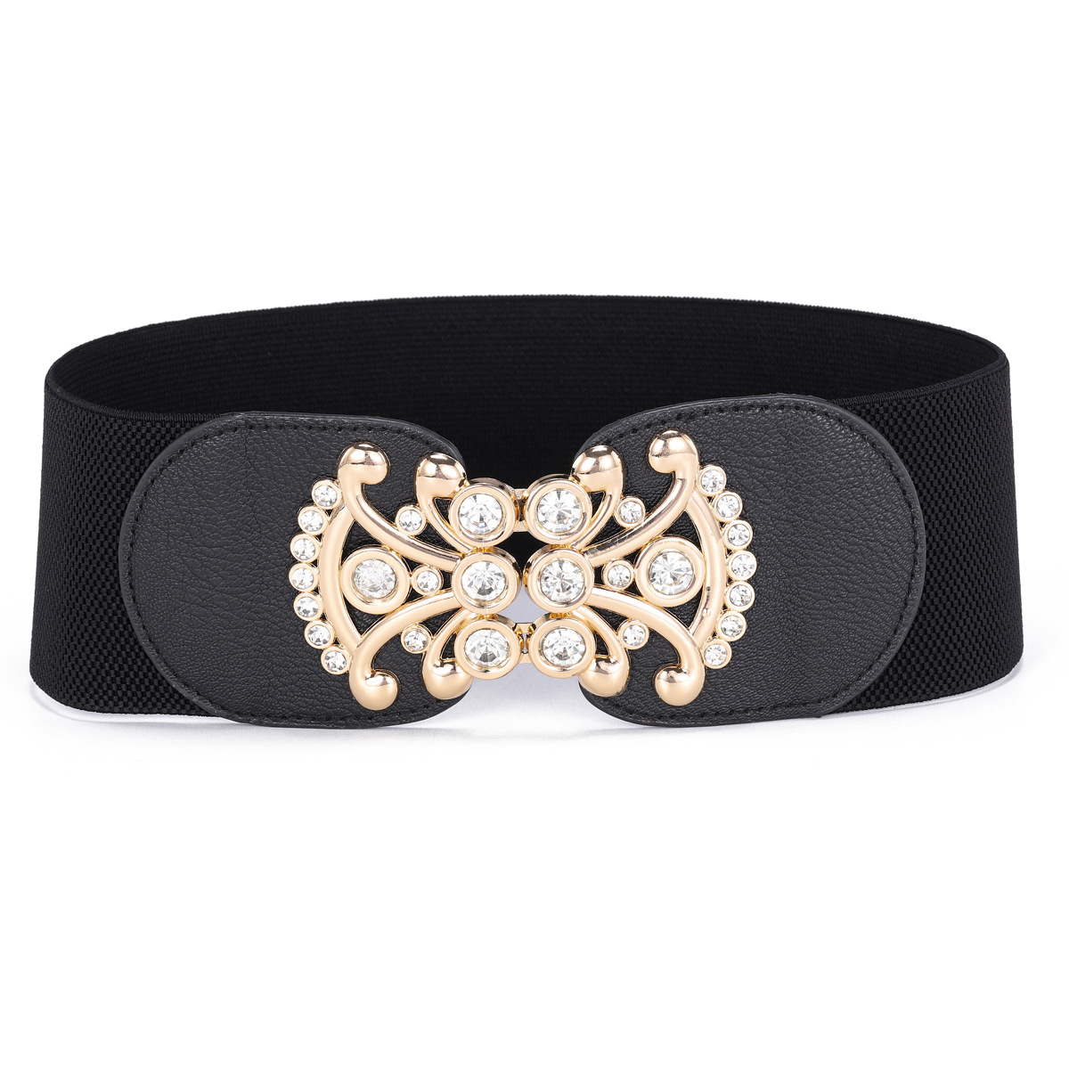 Cinturón ancho, falda decorativa para mujer, abrigo, cintura, hebilla de todo fósforo, sello de cintura elástico y elástico, siete estilos, tres tamaños disponibles