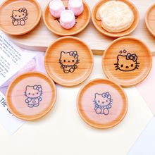新款KT圆盘子树脂配件创意DIY手工奶油胶冰箱贴过家家饰品材料批