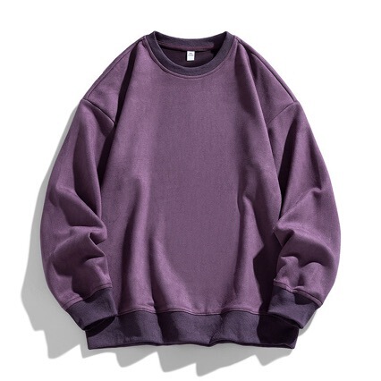 Wholesale 2025 American suede sweater men's round neck spring and autumn loose plus size men's autumn and winter long sleeve jacket Wholesale 2025 American suede sweater men's round neck spring and autumn loose plus size men's autumn and winter long sleeve jacket