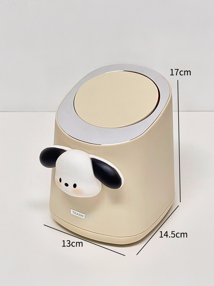 Mini estilo japonés lindo papelera de escritorio simple presión papelera de basura dormitorio de estudiantes cabecera papelera de basura