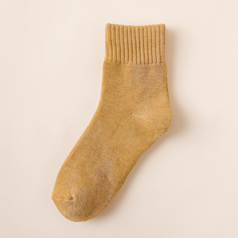 Calcetines de la mitad de la pantorrilla de las mujeres calcetines de invierno forrados de lana engrosada calcetines de Terry calcetines de piso cálido calcetines de toalla de mujer descuento del mercado al por mayor