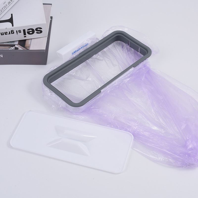 Soporte pared para bolsa basura cocina sin taladro