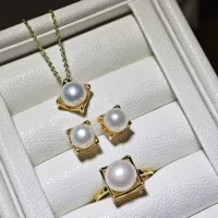 Dan Tao Jewelry S925 стерлингового серебра иглы натуральный жемчуг M буквы серьги гвоздь M Home тот же глянцевые украшения для женщин оптом