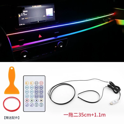 Suitable for Car Central Control Panel (Dashboard) işıqlandırması - drag-two-35cm-11-m-usb-symphonyremote-controlbutton-control