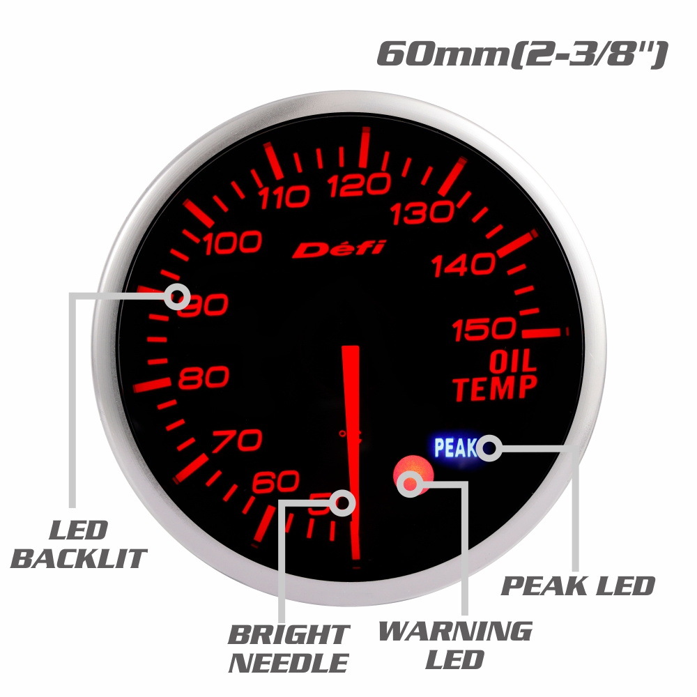Factory wholesale new DEFI BF car modified instrument racing water temperature speed turbine pressure air-fuel ratio meter