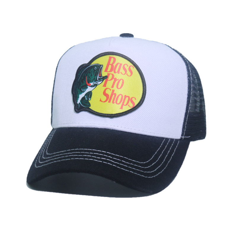 Cappello da baseball con animali Cappello con lingua d'anatra ricamato con ardiglione di pesce persico Cappello estivo per protezione solare in rete per animali da cartone animato per uomo e donna_voghion.com