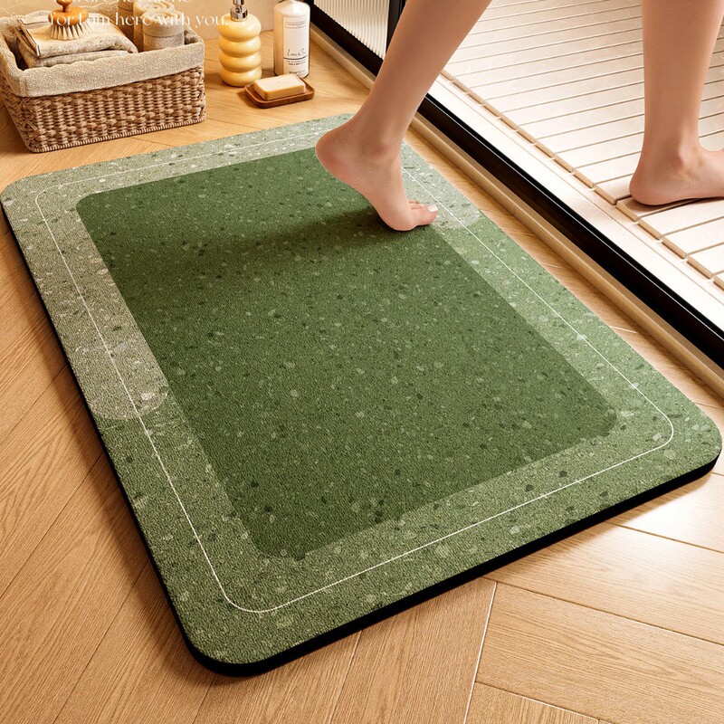 Diatomaceous earth floor mat for bathroom entrance, water-absorbent, quick-drying, dirt-resistant, wear-resistant, non-slip bathroom mat Diatomaceous earth floor mat for bathroom entrance, water-absorbent, quick-drying, dirt-resistant, wear-resistant, non-slip bathroom mat