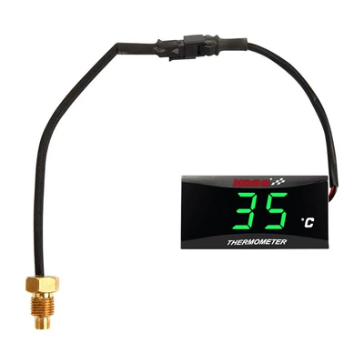 Motorcycle Universal Koso Water Motosiklet ləvazimatları və aksesuarları - koso-water-temperature-meter-celsiusgreen