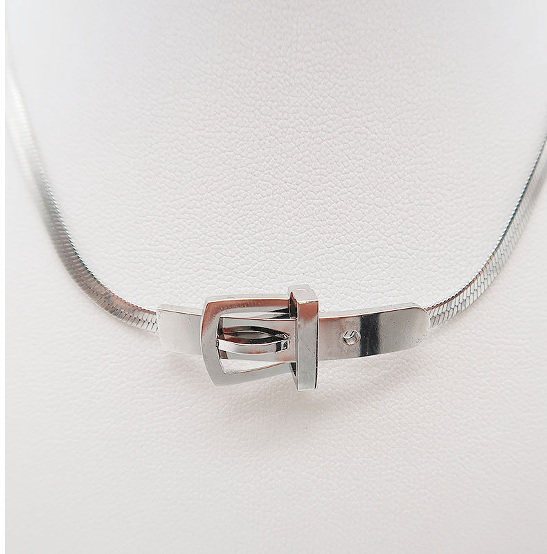 Fashion Geometric Titanium Steel Plating Choker_colorza_4