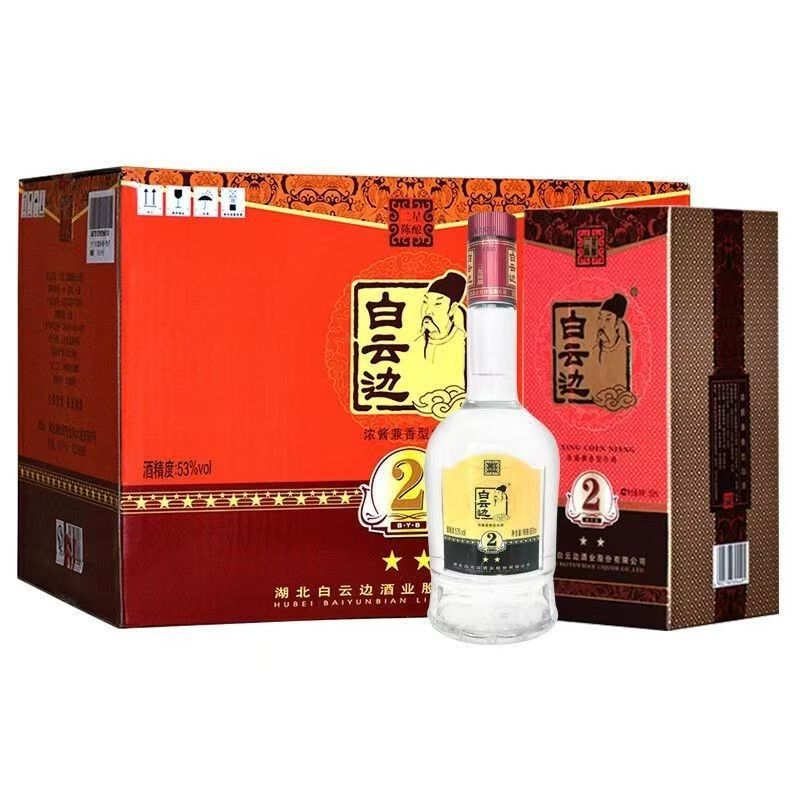 白雲前二つ星熟成53度純穀物500ml*6本純穀物固形発酵全箱卸売|undefined