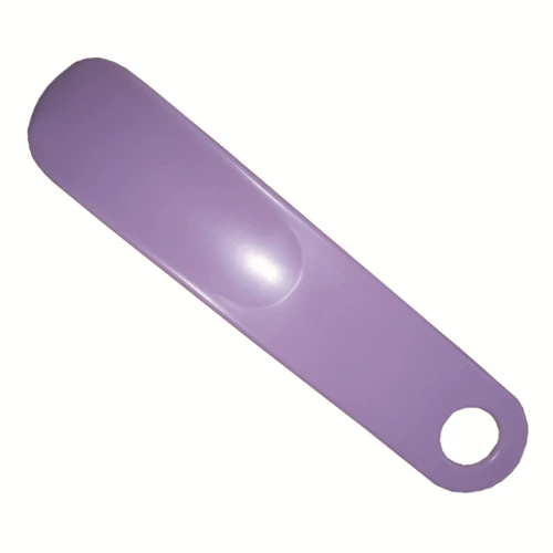 Purple plastic shoehorn