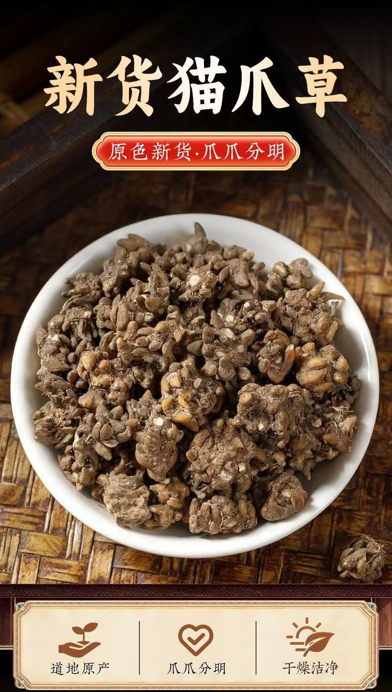 Cat Claw Herb Mao Zhua Cao Dried Radix Ranunculi Ternati 500g Washed Whole Root for Decoction overview