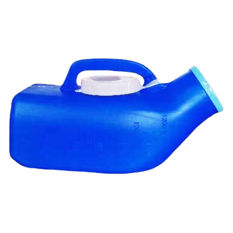 Manufacturer Wholesale 1200ml Urinal Men's Plastic Toilet Blue White with Lid Toilet for the Elderly