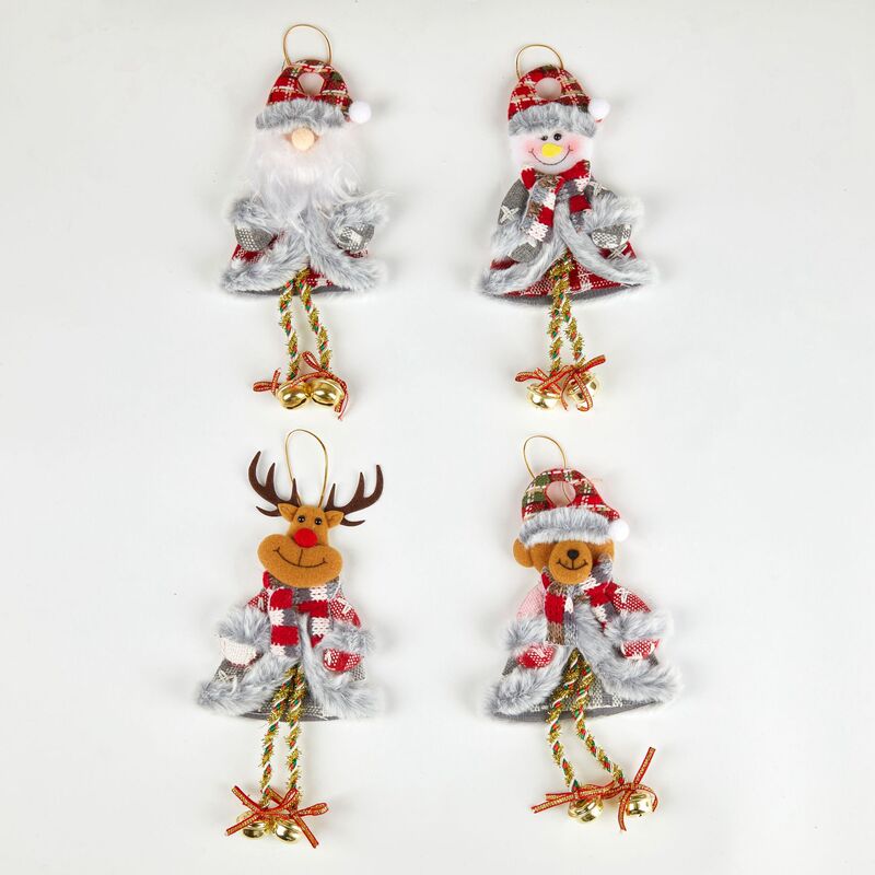 クリスマスの鈴はサンタクロースのヘラジカ雪だるまの熊の部品を飾ってクロスボーダーのシリーズの新品のクリスマスツリーの装飾の布芸を飾ります。|undefined