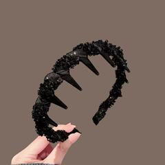 Platina Paris プリンセスヘッドバンド新しいライト高級ヘアプレスヘッドバンド気質小さな香りの手作りビーズヘアバンドル帽子