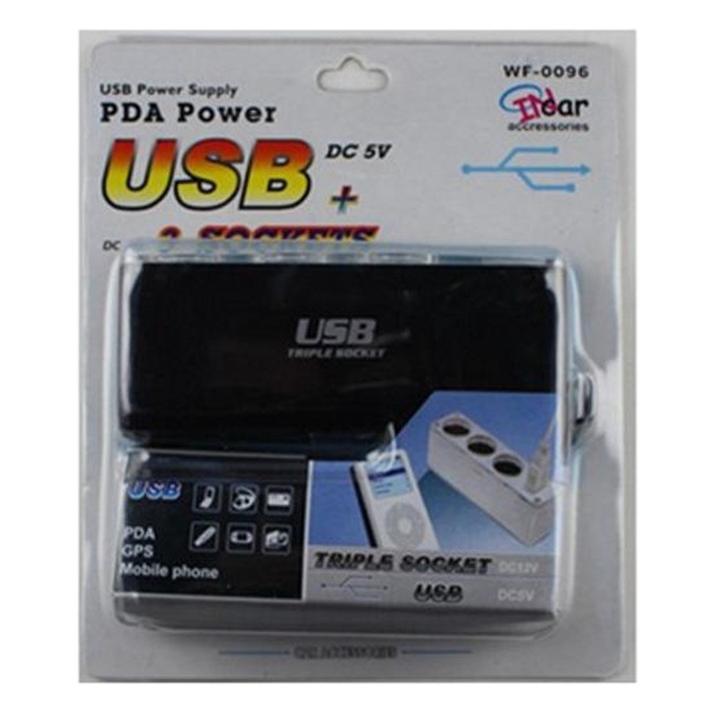 Factory direct car cigarette lighter 12/24v Universal car three cigarette lighter car cigarette lighter