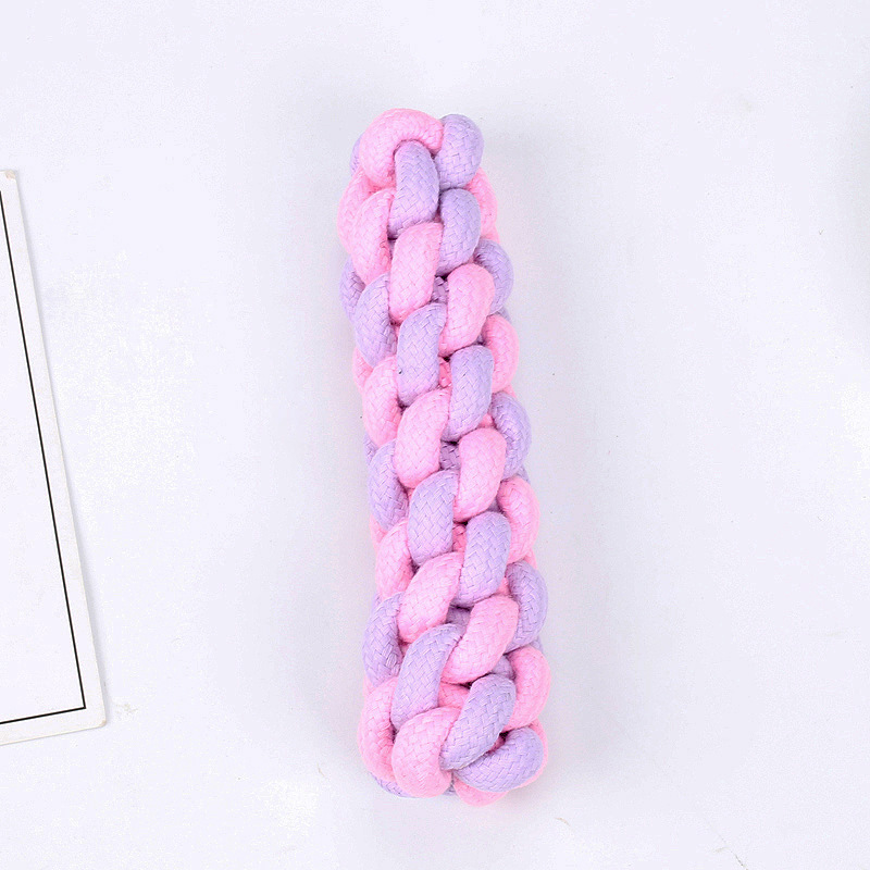 Suministros populares de juguetes para mascotas japoneses y coreanos, juego de juguetes duraderos para perros resistentes a las mordidas, juguete de pelota con nudo de cuerda para cachorros.