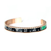 Dial suitable for men and women, fashionable golden bracelet for beloved stainless steel, pink gold