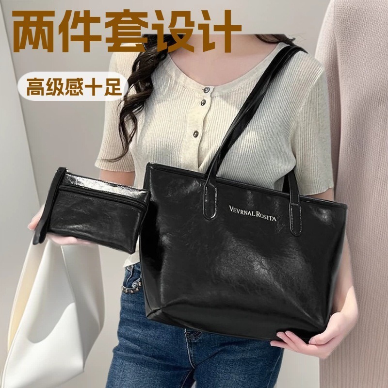 新款包包女大容量托特包时尚百塔通勤女士手提包2026爆款ing女包