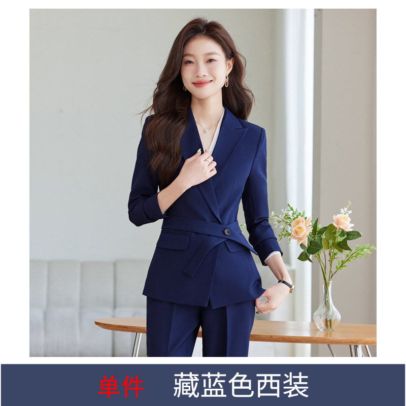 Single piece navy blue suit
