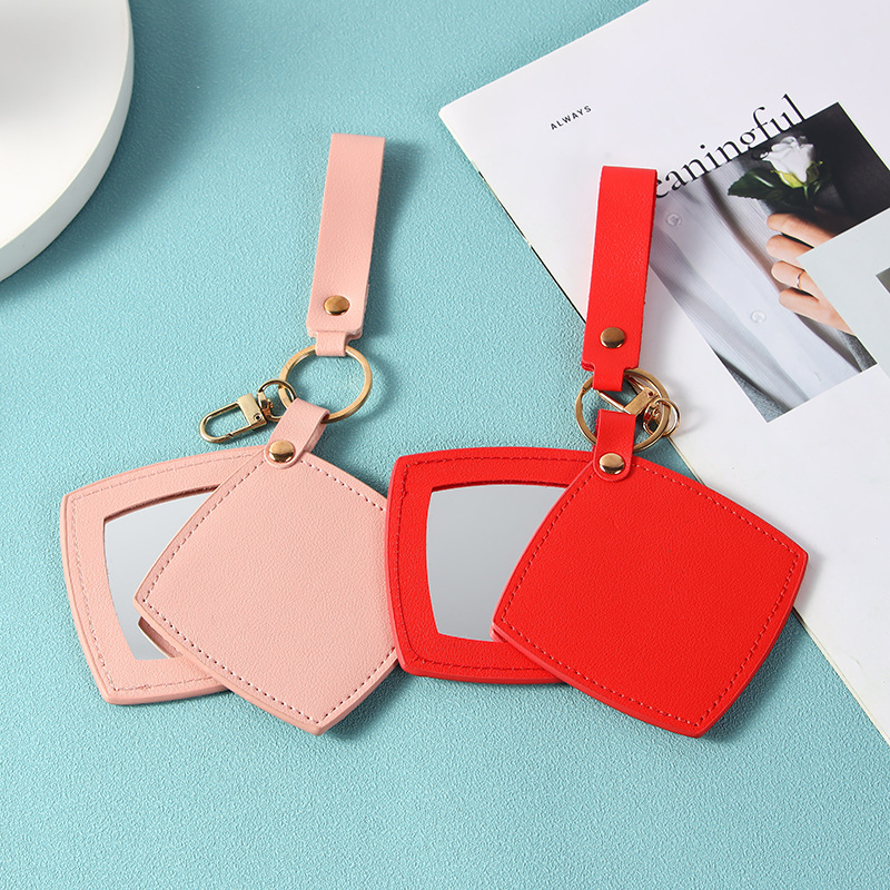 Leather Cosmetic Mirror Square Rotating Mirror Leather Mirror Travel Portable Keychain Bag Pendant Gift Portable Mirror Leather Cosmetic Mirror Square Rotating Mirror Leather Mirror Travel Portable Keychain Bag Pendant Gift Portable Mirror