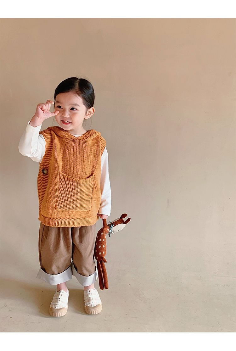 생강 후드 조끼