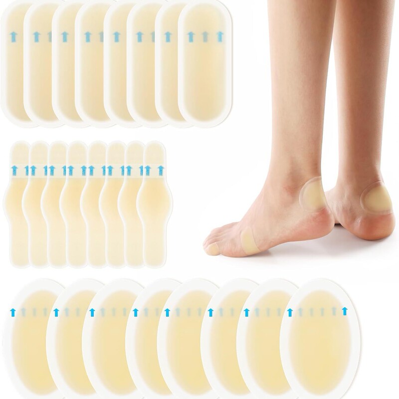 Heel Stickers for Women, Blister Stickers, Invisible Gel High-Heeled Shoes, Foot Stickers for Leather Shoes, Toe Transparent Anti-Wear Foot Stickers for Boots