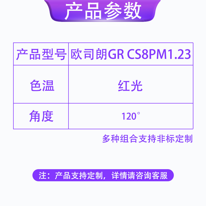 ŷ˾��GR CS8PM1.23 ��� 3w���� ������������3030led������Ƭ