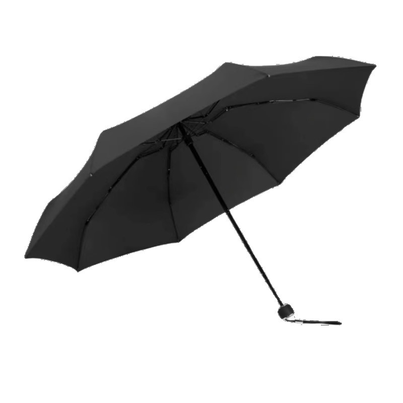 Paraguas de gran tamaño con 50% de descuento, simple, portátil, plegable, reforzado, soleado y lluvioso, mini paraguas de lápiz de doble propósito, se puede personalizar con un logotipo impreso