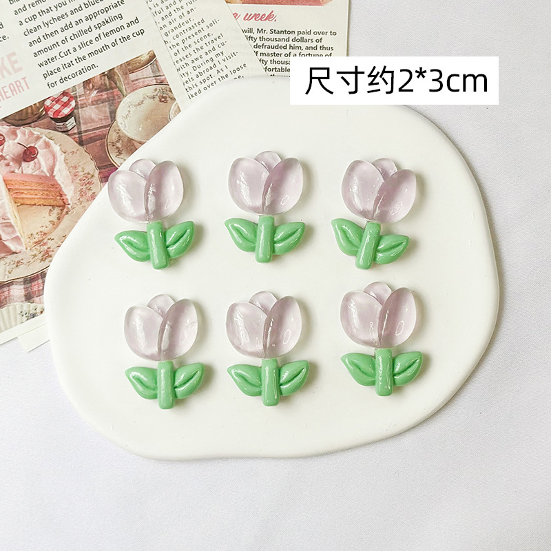 Tulip Car, Diàndòngchē Auto Parts and Accessories - tulip-light-purple-6-pcs-with-base-glue