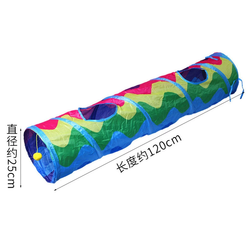 (Cross-border trading), rainbow tunnel, interactive foldable toy, pet, cat, tee