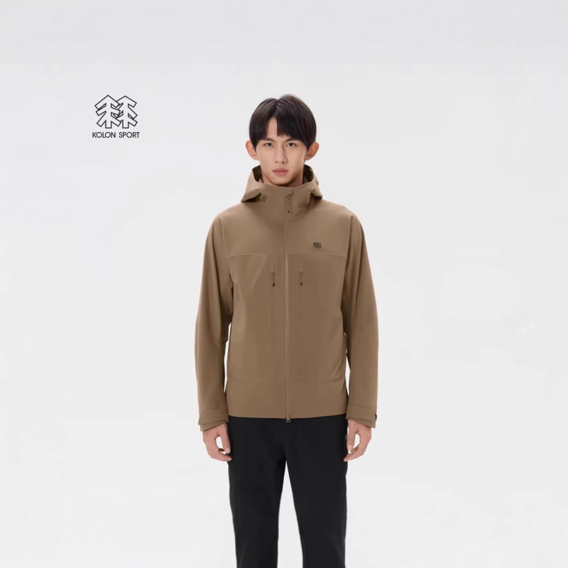 Longjia Xiaoshu 2026 Spring New Two-Trees Double-Layer Woven Soft Shell Men's Jacket Outdoor Coat