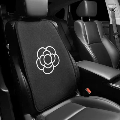 Headrest – Interior elegant bow Camellia headrest - linen-camellia-backrest