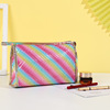 Handheld rainbow cosmetic bag, organizer bag