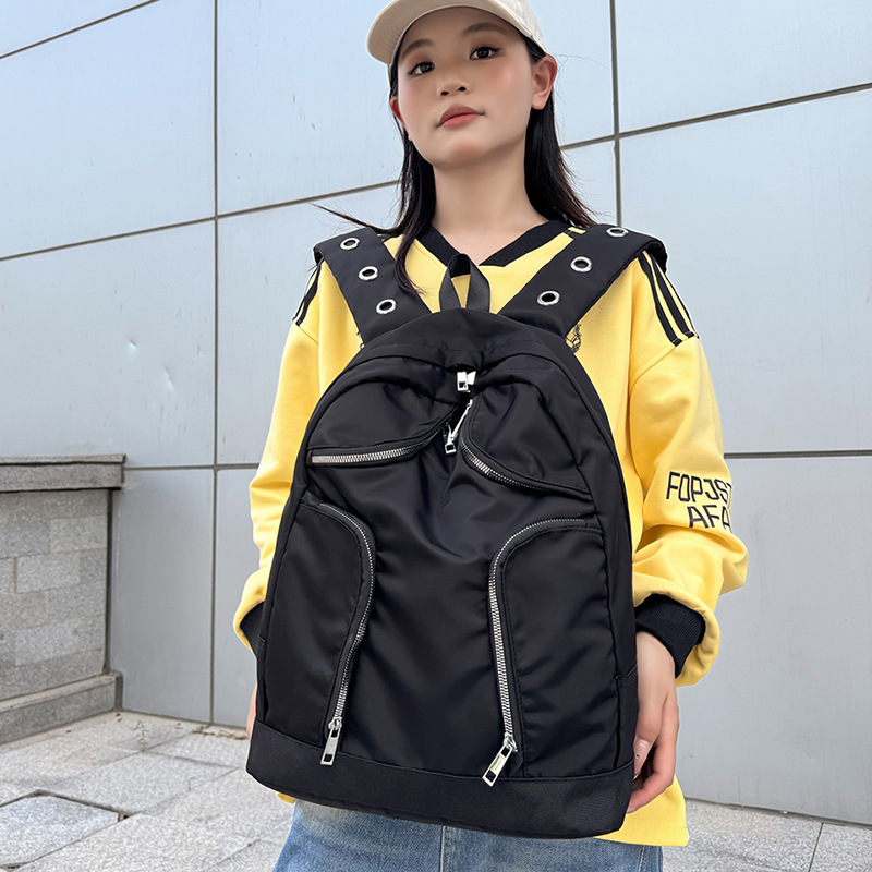 Cross-Border Wholesale Backpack Women's Versatile Casual Oxford Cloth New Trendy Fashion Lightweight Travel Outdoor Backpack