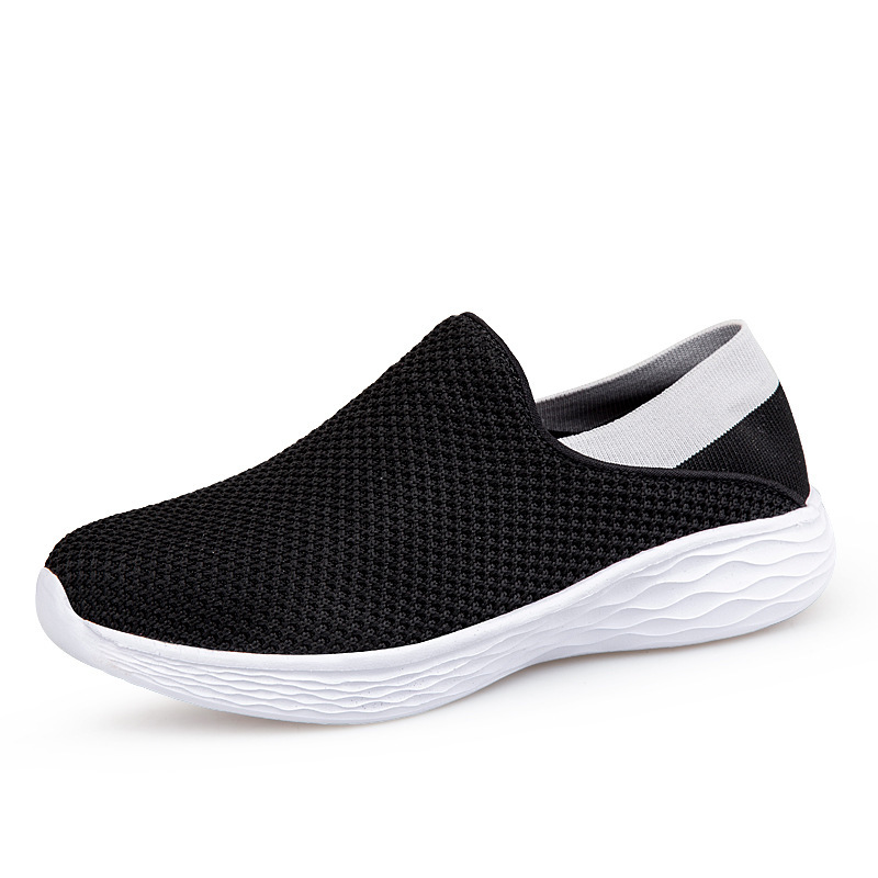 Spring 2022 New Flying Weaver Shoes for Middle-aged and Elderly People Walking Shoes Lightweight Flat Casual Shoes Comfortable Lazy Shoes Spring 2022 New Flying Weaver Shoes for Middle-aged and Elderly People Walking Shoes Lightweight Flat Casual Shoes Comfortable Lazy Shoes