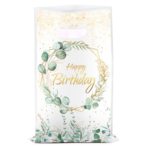 国境を越えた粉犬爪パーティーギフトバッグラグビー漫画ギフトバッグプラスチックキャンディーバッグ誕生日パーティー装飾品