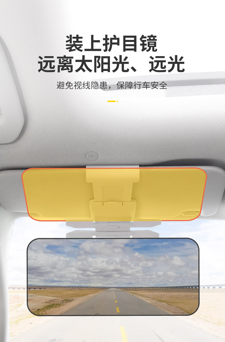 Car sun visor goggles anti-high beam baffle anti-glare car anti-glare blocking mirror anti-high beam artifact
