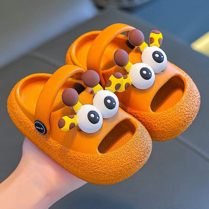 Sandalias infantiles EVA niñas de verano caricaturas lindas antideslizantes desgaste baño interior zapatillas de baño suave para niños