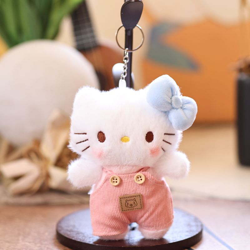 网红可爱萌kt猫挂件毛绒玩具公仔小猫咪包包挂饰钥匙扣布娃娃玩偶|undefined