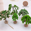 Micro -shrinking garden mini simulation landscape tree plastic building model tree OB11 micro -landscape scene production materials