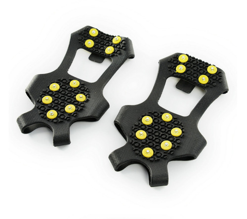 Hardened 10-tooth simple crampons outdoor mountain climbing crampons anti-slip shoe covers snow snow claws anti-fall anti-slip shoe chain shoe spikes